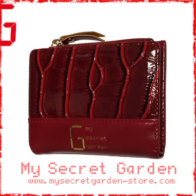 My Secret Garden Women Wallet PU Leather Crocodile Pattern Short Wallets Coin Purse